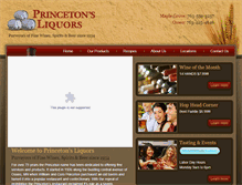 Tablet Screenshot of princetonsliquors.com
